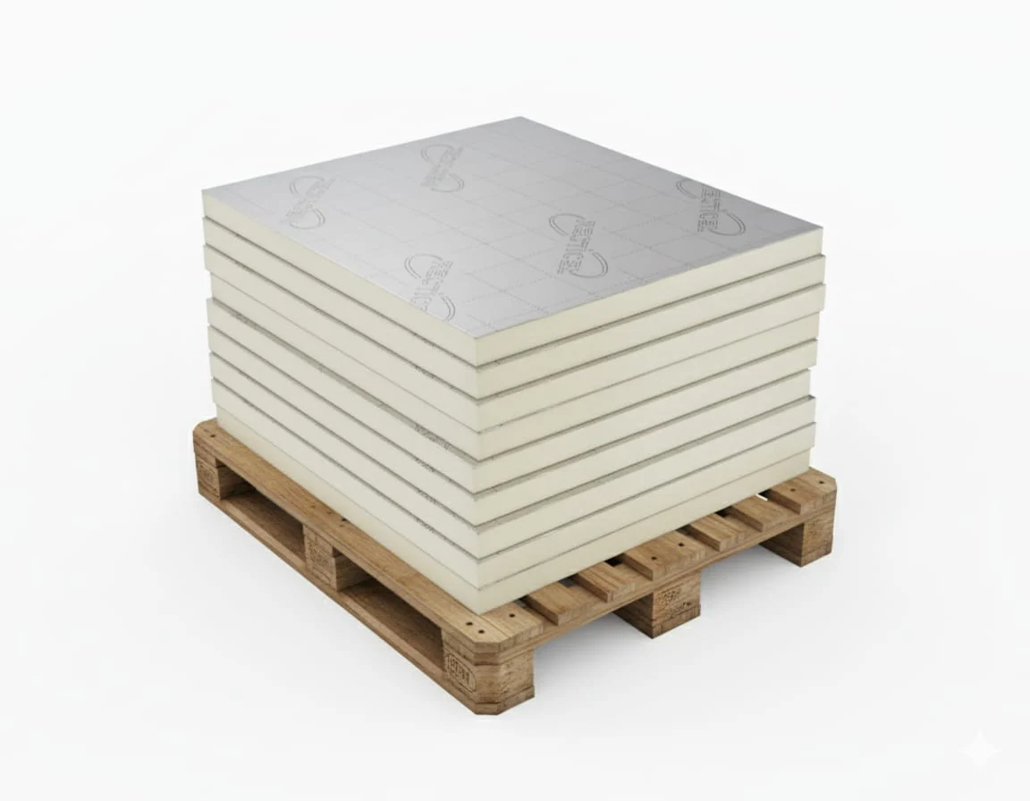 25mm PIR Insulation Half Board 1.2m x 1.2m - Image 3