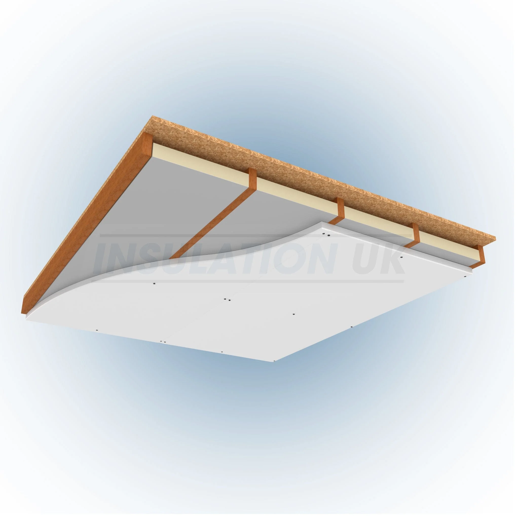 49.5mm Tekwarm EPS Thermal Basic Board 2.4m x 1.2m 9.5mm Plasterboard - Image 7