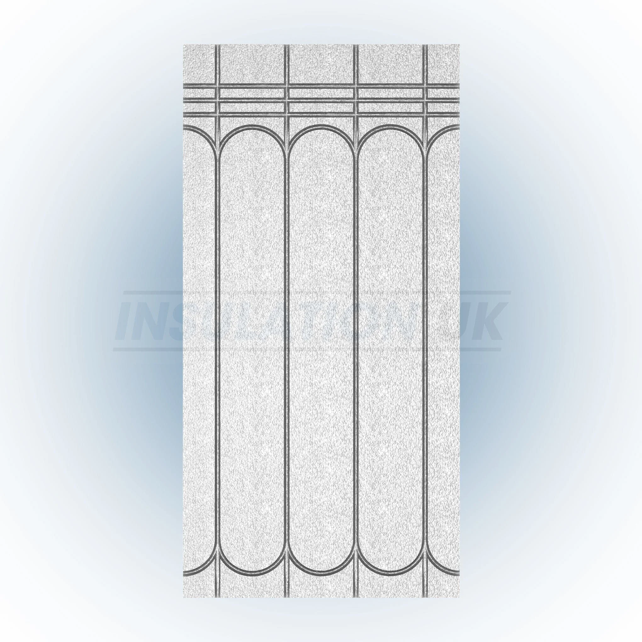 Tekwarm Foiled 400 KPA UFH Board 1200mm x 600mm x 20mm 150 centres for 12mm Pipe - Image 3