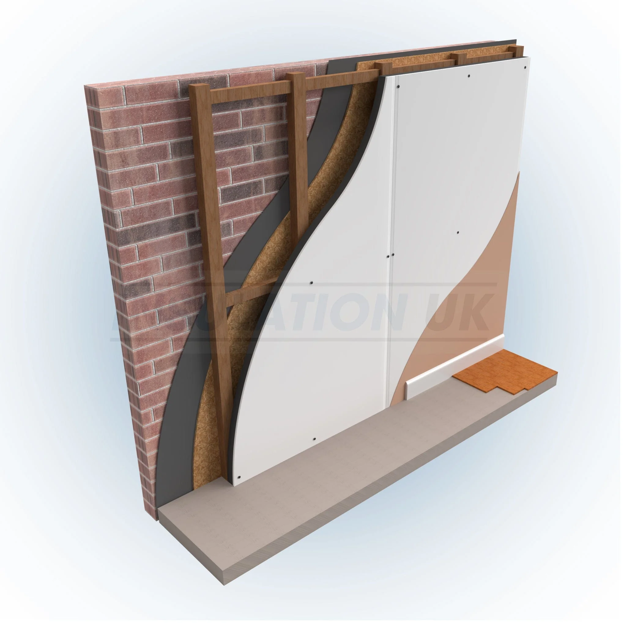 102.5mm Tekwarm HP+ Insulated Plasterboard 2.4m x 1.2m - Image 5