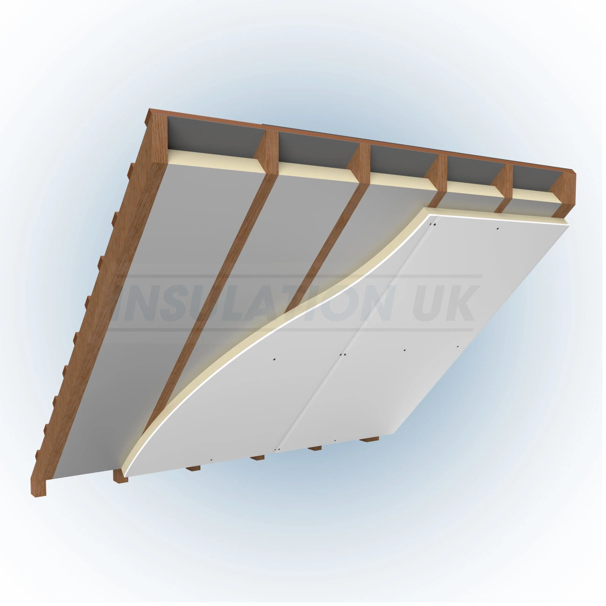 62.5mm Tekwarm PIR Insulated Plasterboard  2.4m x 1.2m - Image 6